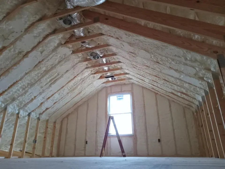Spray foam roofing application for Crawl Space Insulation project in Stonegate